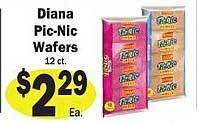 Sellers Bros Diana pic-nic wafers offer