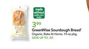 Publix Greenwise sourdough bread offer