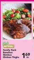 Fairplay Family pack boneless skinless chicken thighs offer