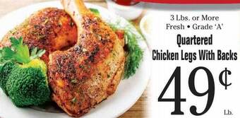 Morton Williams Quartered chicken legs with backs offer