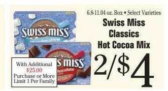 Morton Williams Swiss miss classics hot cocoa mix offer