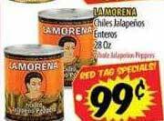 Supermercado El Rancho La morena chiles jalapeños enteros offer