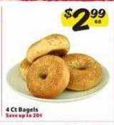 Winn Dixie Bagels offer