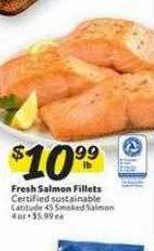 Winn Dixie Fresh salmon fillets offer