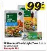 Winn Dixie Se grocers chunk light tuna offer