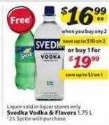 Winn Dixie Svedka vodka & flavors offer