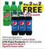 Winn Dixie Pepsi products offer