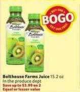 Winn Dixie Bolthouse farms juice offer