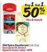 Winn Dixie Old spice deodorant offer