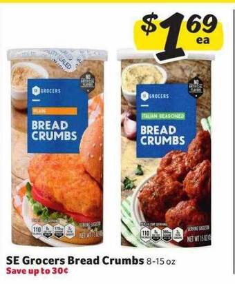 Winn Dixie Se grocers bread crumbs offer
