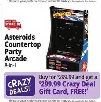 Ocean State Job Lot Asteroids countertop party arcade offer