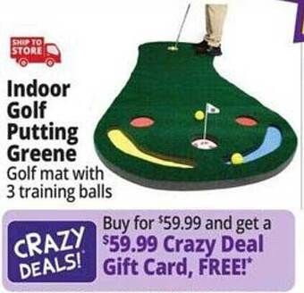 Ocean State Job Lot Indoor golf putting greene offer