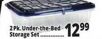 Ocean State Job Lot 2 pk under-the-bed storage set offer