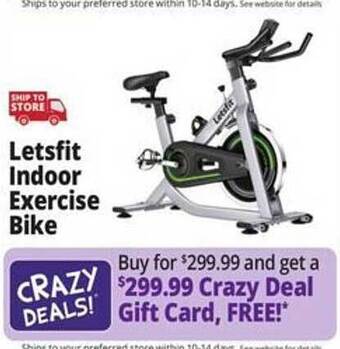 Ocean State Job Lot Letsfit indoor exercise bike offer