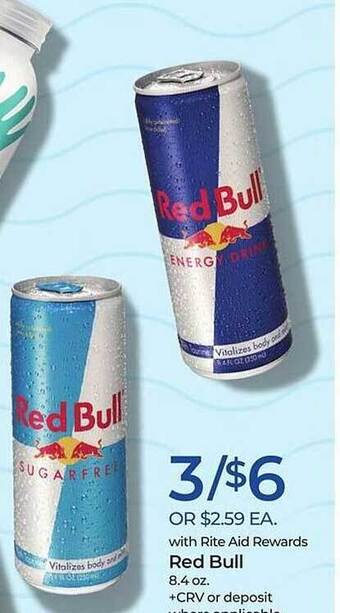 Rite Aid Red bull offer