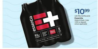 Rite Aid Essentia water offer