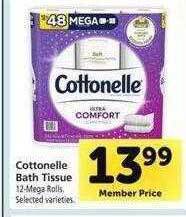 Safeway Cottonelle bath tissue offer