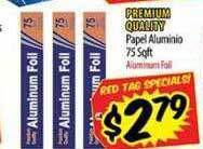 Supermercado El Rancho Premium quality papel aluminio offer