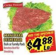 Supermercado El Rancho Carne para deshebrar offer