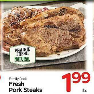 Edwards Food Giant Fresh pork steaks offer