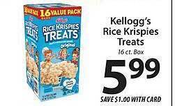 ACME Kellogg's rice krispies treats offer