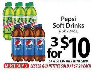 ACME Pepsi soft drinks offer