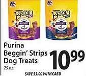 ACME Purina beggin' strips dog treats offer