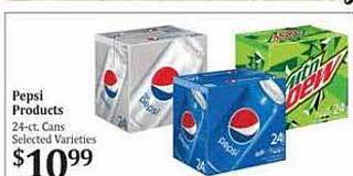 Rosauers Pepsi products offer