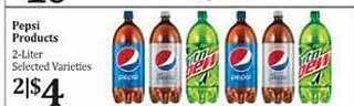 Rosauers Pepsi products offer