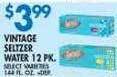 Associated Vintage seltzer water offer
