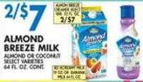 Associated Almond breeze milk offer