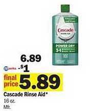Meijer Cascade rinse aid offer
