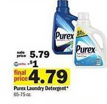 Meijer Purex laundry detergent offer
