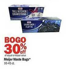 Meijer Meijer waste bags offer