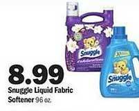 Meijer Snuggle liquid fabric softener offer