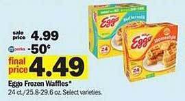 Meijer Eggo frozen waffles offer