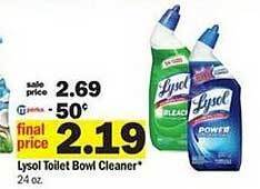 Meijer Lysol toilet bowl cleaner offer