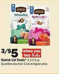 Meijer Nutrish cat treats offer