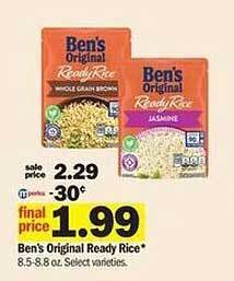 Meijer Ben's original ready rice offer