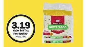 Meijer Meijer soft taco flour tortillas offer