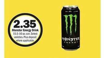 Meijer Monster energy drink offer