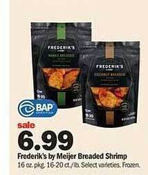 Meijer Frederik's by meijer breaded shrimp offer
