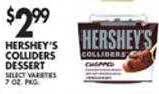 Met Foodmarkets Hershey's colliders dessert offer