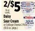 Pioneer Supermarkets Daisy sour cream offer