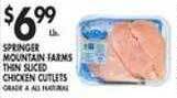 Met Foodmarkets Springer mountain-farms thin sliced chicken cutlets offer