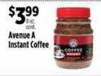 Pioneer Supermarkets Avenue a instant coffee offer