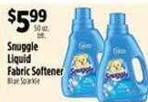 Pioneer Supermarkets Snuggle liquid fabric softener offer