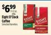 Pioneer Supermarkets Eight o'clock coffee offer