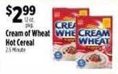 Pioneer Supermarkets Cream of wheat hot cereal offer