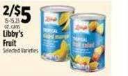 Pioneer Supermarkets Libby's fruit offer